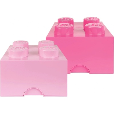 LEGO® Úložný box 2 kusy 24,7 x 24,8 x 18 cm lila fialová – Sleviste.cz