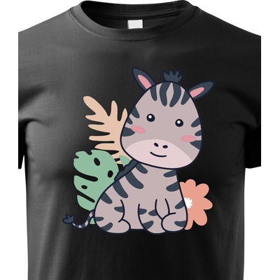 dětské triko Zebra černá