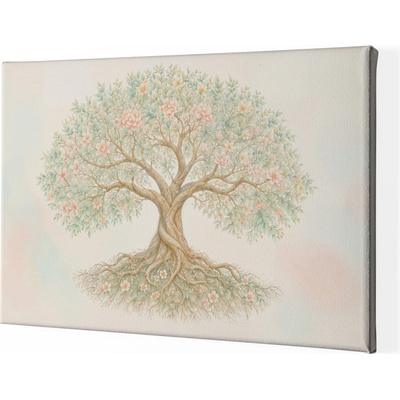 Obraz na plátně - Strom života Ladná síla FeelHappy.cz Velikost obrazu (šířka x výška): 120 x 80 cm