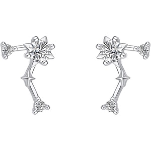 Silenti Jewelry Сребърни обеци "Съзвездие Рак