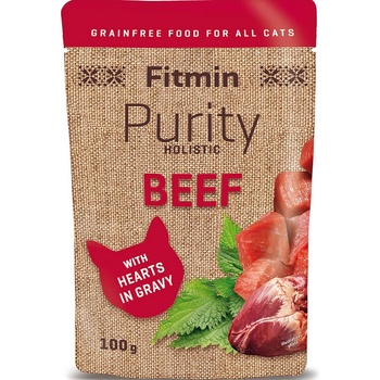 Fitmin cat Purity hovädzie so srdiečkami 100 g