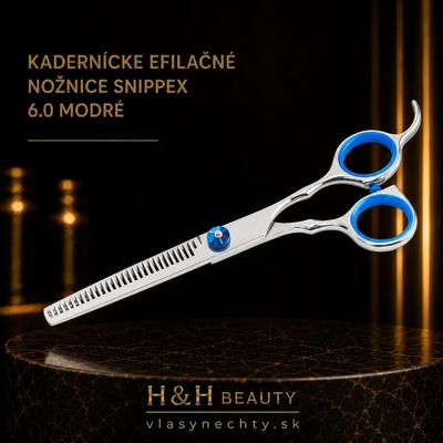 Snippex kadernícke efilačné nožnice 6.0 modré
