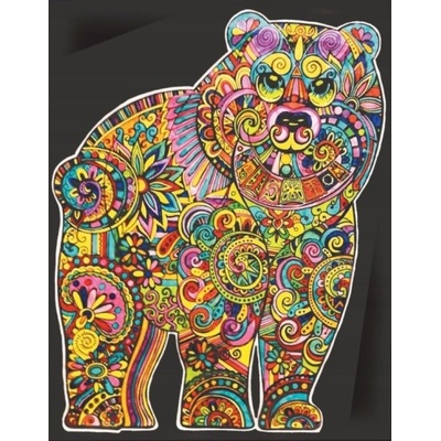 Colorvelvet Sametový obrázek Medvěd 47x35cm COLORVELVET - RC_309328