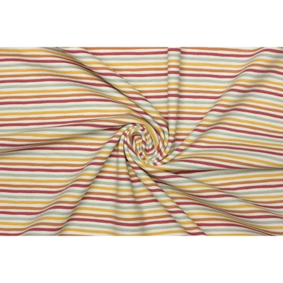 Bavlněný úplet - Barevné proužky