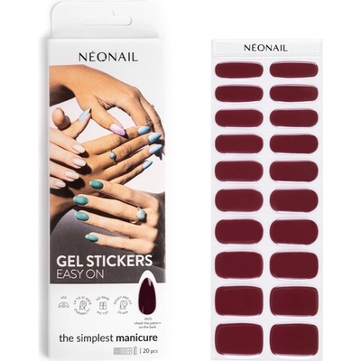 NeoNail Easy On Gel Stickers nálepky na nehty s použitím UV/LED lampy odstín M05 20 ks – Zboží Dáma