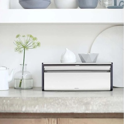 Brabantia Блестящ инокс кутия за хляб Brabantia с падащ преден капак (646848)
