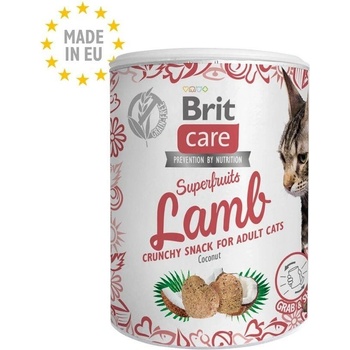 Brit Care Superfruits Lamb - Лакомство за котки в кутия - с агнешко и кокос 100гр
