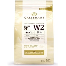 Callebaut W2 28% biela čokoláda 2,5 kg