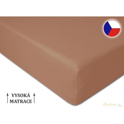 Brotex jersey prostěradlo Exclusive oříškové 180x200