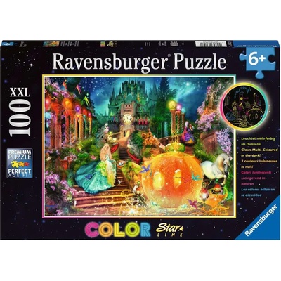 Ravensburger - Puzzle Cinderella 100XL neon - 100 piese