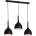 Luminex Пендел NOAK WOOD 3xE27/15W/230V черен/бук (LU1391)