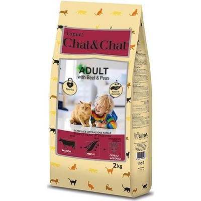 CHAT&CHAT Expert Adult hovězí 2 kg