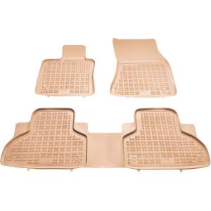 Rezaw-Plast Гумени стелки за bmw x5 f15 (2013-2018) / bmw x6 f16 (2014-2019) - тип леген бежови (200718b)