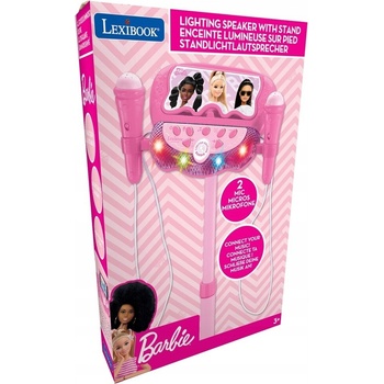 Nastaviteľný statív s reproduktorom a 2 mikrofónmi Barbie