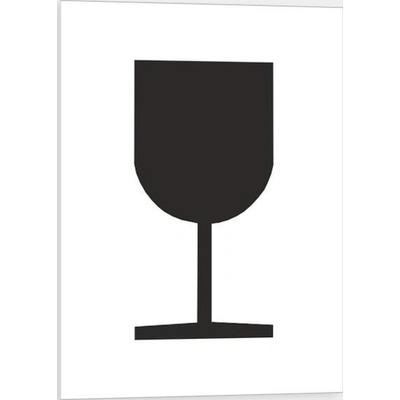 Traiva s.r.o Značení obalů Křehké / Fragile - piktogram Verze: Samolepka 74 x 105 mm tl. 0.1 mm - Kód: 06601