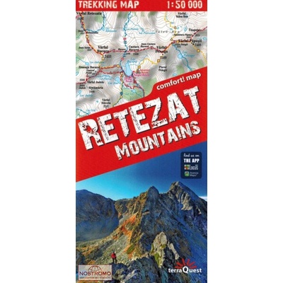 mapa Retezat mountains (1:50 t.) laminovaná