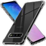 Techsuit Калъф за Samsung Galaxy S10 - Удароустойчив прозрачен силикон - Прозрачен (KF2317822)
