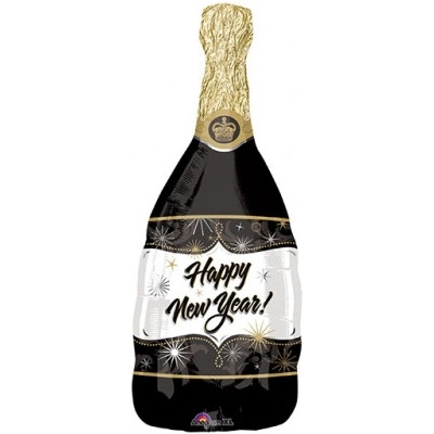 Amscan Fóliový balón Šampaňské Happy New Year!