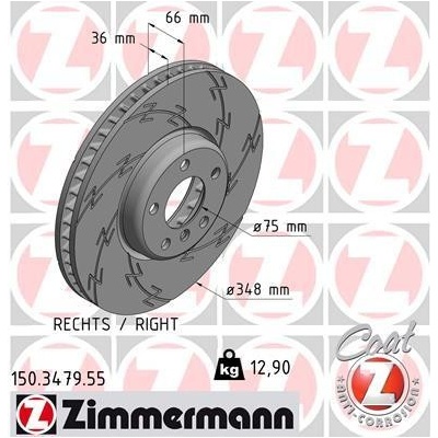 Brzdový kotúč ZIMMERMANN 150.3479.55