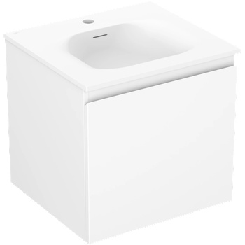 Mexen Orio шкаф за баня 50 см с мивка Вела, 1 чекмедже, бял мат - 91A10-05047-1-BF01-W23M01 (91A10-05047-1-BF01-W23M01)