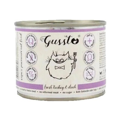 GUSSTO Cat Fresh Turkey & Duck 200 g