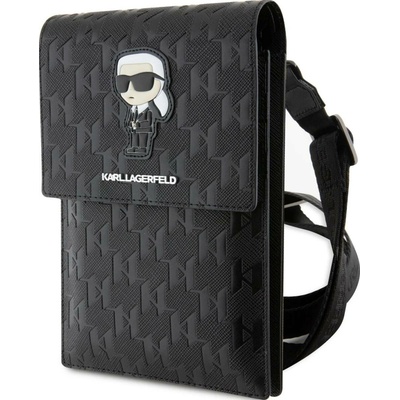 Karl Lagerfeld Saffiano Monogram Wallet Bag Ikonik
