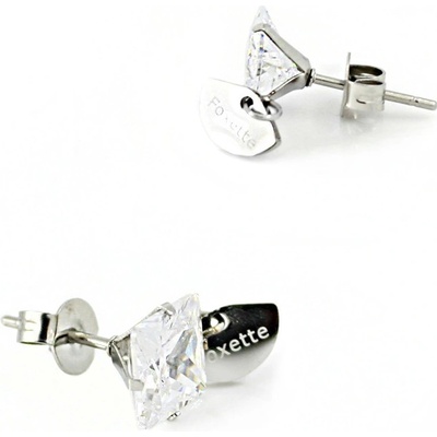 Foxette náušnice se zirkony chirurgická ocel JF_0242