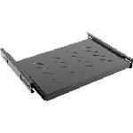 Lanberg Аксесоар Lanberg 19" sliding shelf 1U / 463x350mm, max load capacity up to 18kg, black (AK-1006-B)