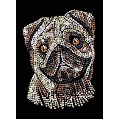 Sequin Art Творчески комплект Sequin Art - Изкуство с пайети, Мопс (1935)