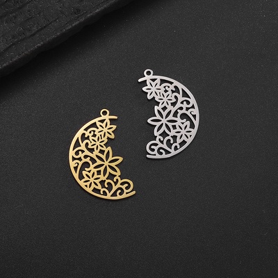 Přívěsek ornamentový měsíček chirurgická ocel dvě barevné varianty - Povrchová úprava Bez galvanizace TC 646 – Hledejceny.cz