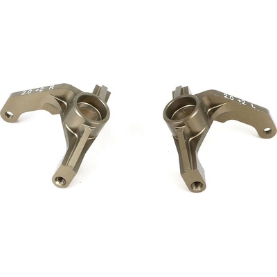 TLR 22 2.0 Náboj kolesá predné +2 mm hliník