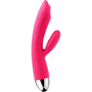 SVAKOM Луксозен мф вибратор за g-точка "svakom trysta pink" 19 см. - 7 функции