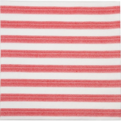 Zafferano Хартиени салфетки Righe раирани 40 x 40 см червени 12 бр (NPQ4002)