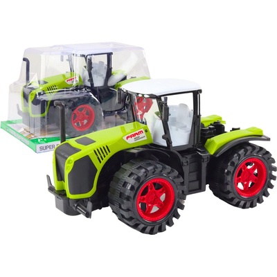Lean Toys Poľnohospodársky traktor Veľký trecí pohon Zelené
