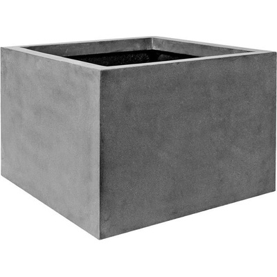 Pottery Pots květináč čtvercový Jumbo middle high L Grey Natural Fiberstone 90 x 90 x 60 cm