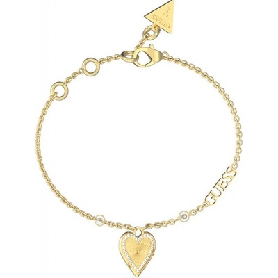 Guess Něžný pozlacený náramek Love Me Tender JUBB03242JWYG 21 cm