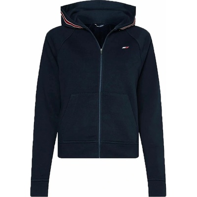 Tommy Hilfiger Regular Tommy Tape Zipper Hoodie tmavo modrá