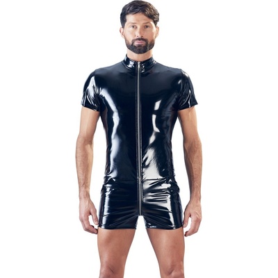 OR Sexy pánský BDSM vinylový overal se zipem a kapsami S Black Level – Zbozi.Blesk.cz