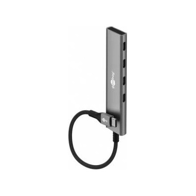 Goobay Slim 4-Port USB Hub, USB-C to USB-C, 5 Gbit/s
