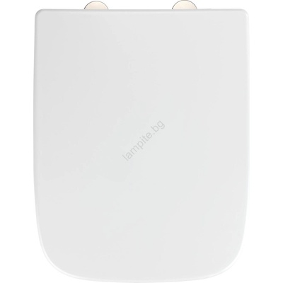 WENKO 24334100-Тоалетно седало EXCLUSIVE 46, 5x37 cm бяло/сребристо (WE0681)