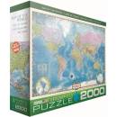 Puzzle EuroGraphics Mapa světa 2000 dílků