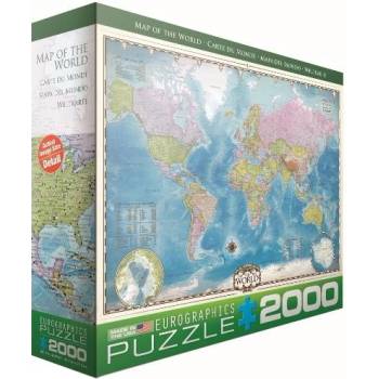 EuroGraphics Mapa světa 2000 dílků