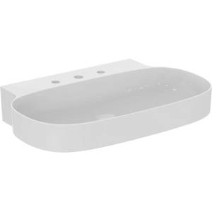 Ideal Standard Atelier Linda-X стенен умивалник с 3 отвора за смесител, лъскаво бял, 75 см (T439701)