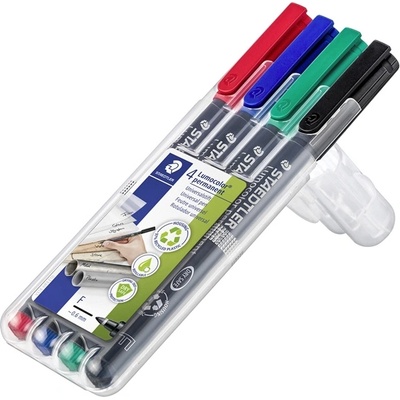 STAEDTLER Маркер Staedtler Lumocolor Permanent 0, 6мм асортимент (4) (318 WP4)