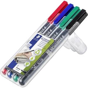 STAEDTLER Маркер Staedtler Lumocolor Permanent 0, 6мм асортимент (4) (318 WP4)