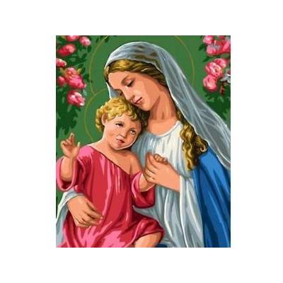 NORIMPEX Painting by numbers Mary with child 40x50cm 1006810