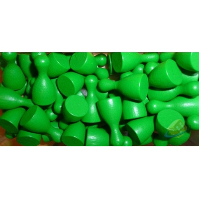 Halmička dřevěná zelená 4cm