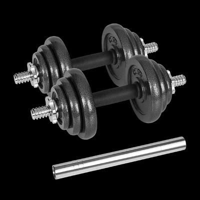 REBEL ACTIVE L-RBA-2327-20 Nastaviteľné liatinové činky 20 kg