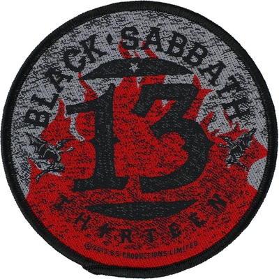 RAZAMATAZ кръпка black sabbath - 13 ПЛЪМЪЦИ КРЪГЛИ - razamataz - sp2710