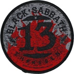 RAZAMATAZ кръпка black sabbath - 13 ПЛЪМЪЦИ КРЪГЛИ - razamataz - sp2710